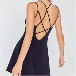 Silence & Noise Strappy Open Back Dress